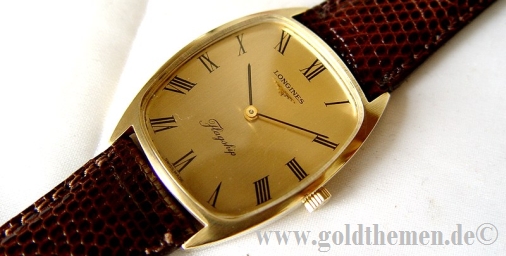 Golduhr Lederarmband